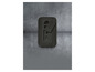 Zwarte draadloze luidspreker met textielbescherming.