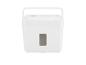 Witte TRONIC papierversnipperaar met transparant venster en handvat