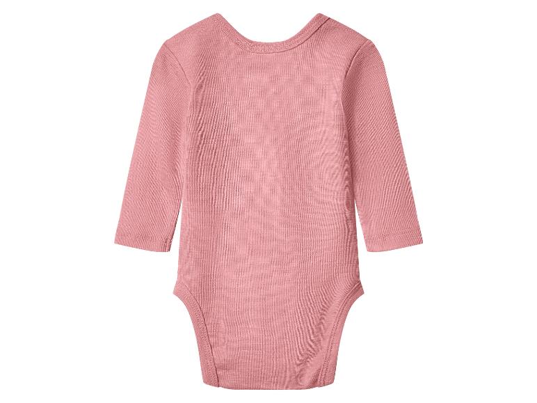 Body bébé rose à manches longues