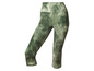 Groene leggings met marmerprint.