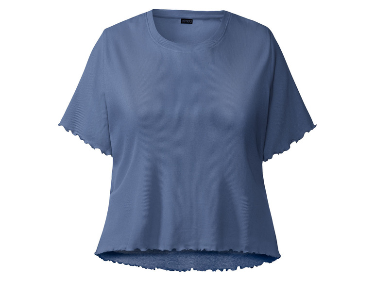 Ga naar volledige schermweergave: esmara® Geribbelde zomerpyjama van een katoenmix - afbeelding 4