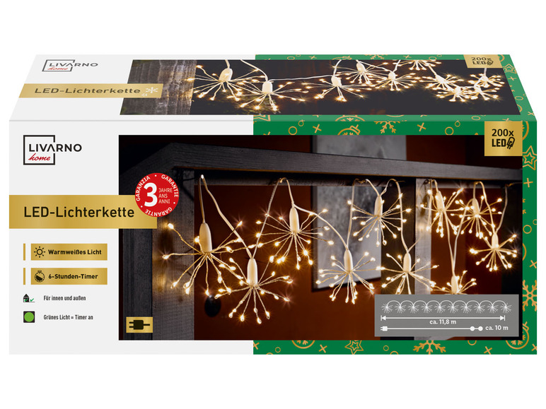 Ga naar volledige schermweergave: LIVARNO home Ledlichtketting, 11,8 m - afbeelding 3