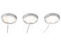 Drie ronde LED-spots met draad