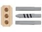 Jeu d'embouts de tournevis et support en bois