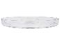 Plateau rond transparent en plastique