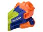 Pistolet à eau coloré en vert, bleu et orange