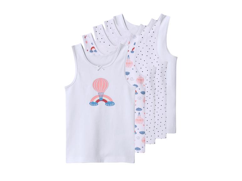 Ensemble de débardeurs blancs pour enfants avec imprimés montgolfière et pois