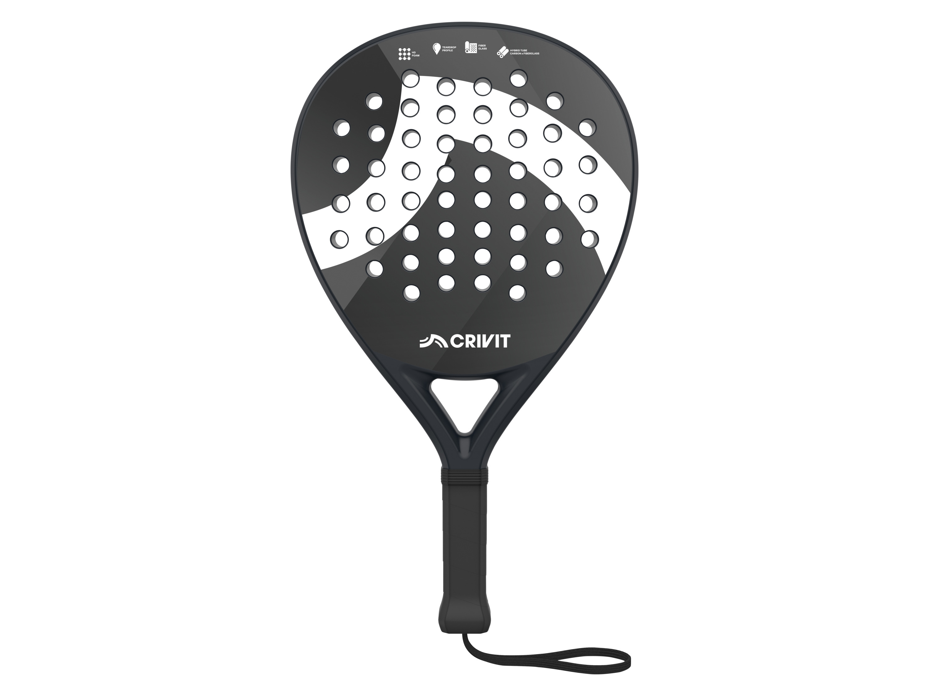 CRIVIT Raquette de padel en fibre de verre - 1