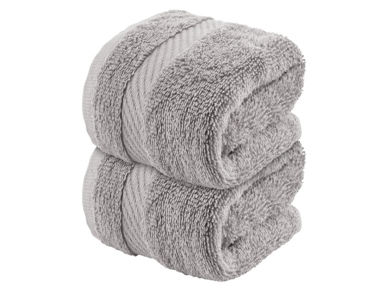 Aller en mode plein écran LIVARNO home Serviette de toilette en éponge, set de 2, 30 x 50 cm - Photo 8