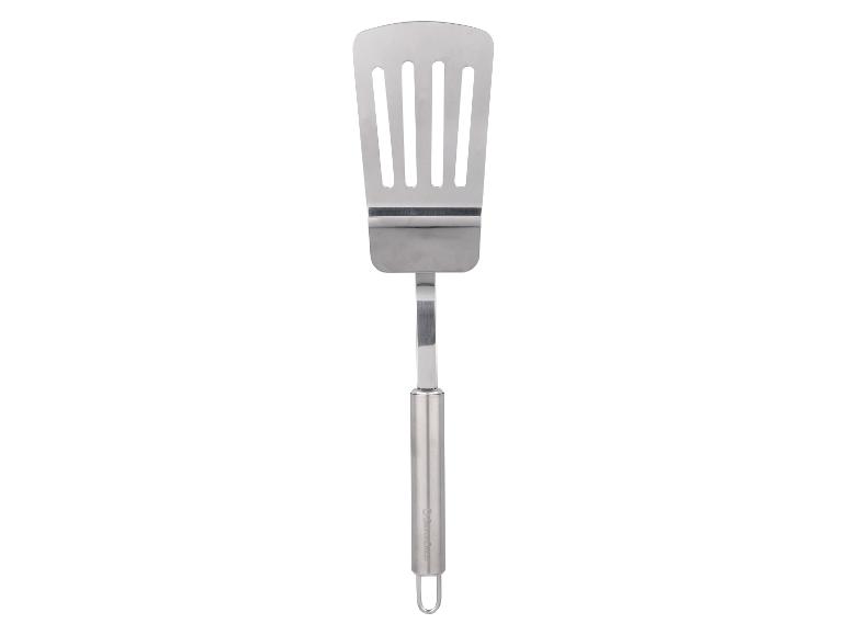 Spatule métallique perforée avec manche en acier inoxydable