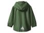 Groen kinderjas met capuchon.