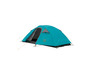 Een blauwe Grand Canyon-tent, klaar om op te zetten.