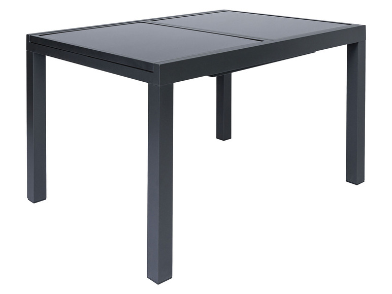 Ga naar volledige schermweergave: Aluminium tuinset zwart/antraciet met uittrekbare tafel en 4 relaxstoelen Houston LIVARNO home - afbeelding 5