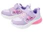 Chaussures pour enfants violettes avec détails papillon roses et fermeture velcro