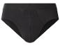 Slip homme noir en coton avec ceinture élastique.
