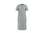 Robe longue t-shirt grise à manches courtes