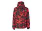 Crivit rood-zwart ski-jack met abstract patroon
