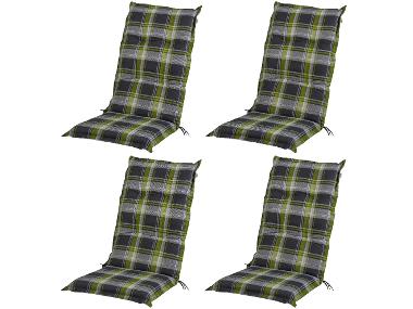 Lot de 4 coussins pour chaise de jardin, 120 x 50 cm LIVARNO home