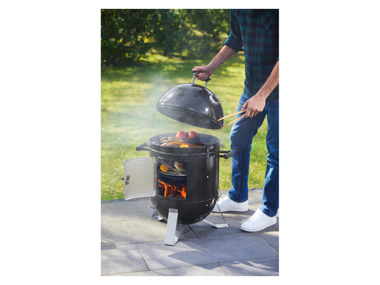 Ga naar volledige schermweergave: GRILLMEISTER Rookbarbecue, Ø 40 cm - afbeelding 3