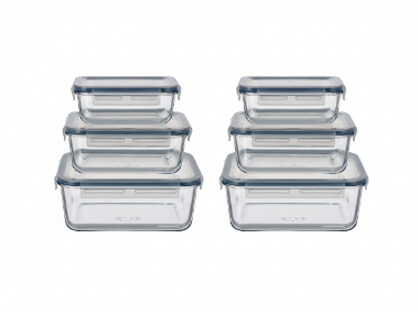 Boîtes de conservation en verre, 6 pièces SILVERCREST®