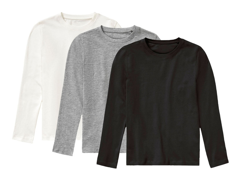 Ga naar volledige schermweergave: pepperts!® Set van 3 shirts met lange mouwen van een katoenmix - afbeelding 2