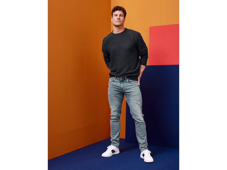 Ga naar volledige schermweergave: LIVERGY® Slim fit jeans van een katoenmix - afbeelding 7