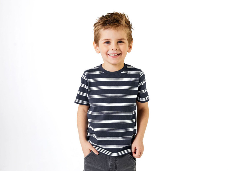 Aller en mode plein écran lupilu® T-shirts pour garçon, 4 pièces, en jersey simple doux - Photo 5