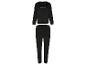 Ensemble de survêtement en velours noir pour femme avec logo MEXX