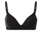 Soutien-gorge noir avec de fines bretelles.