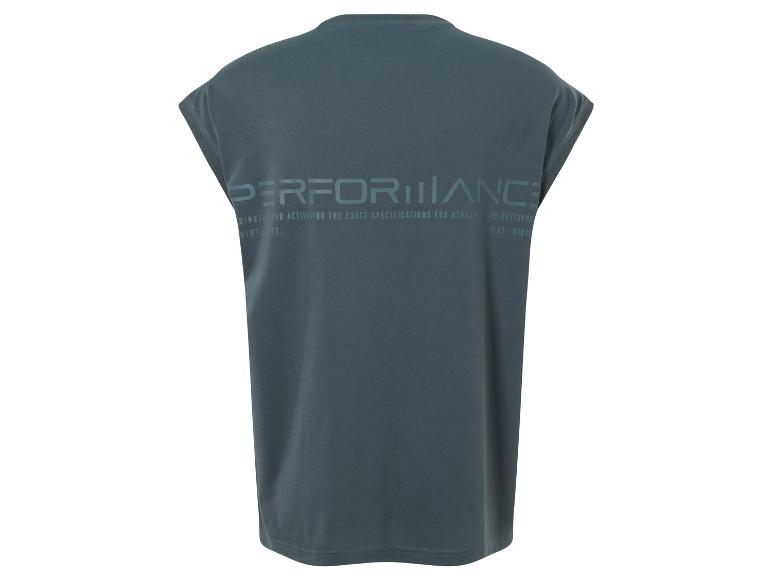 T-shirt vert à manches courtes avec l'inscription 'Performance'