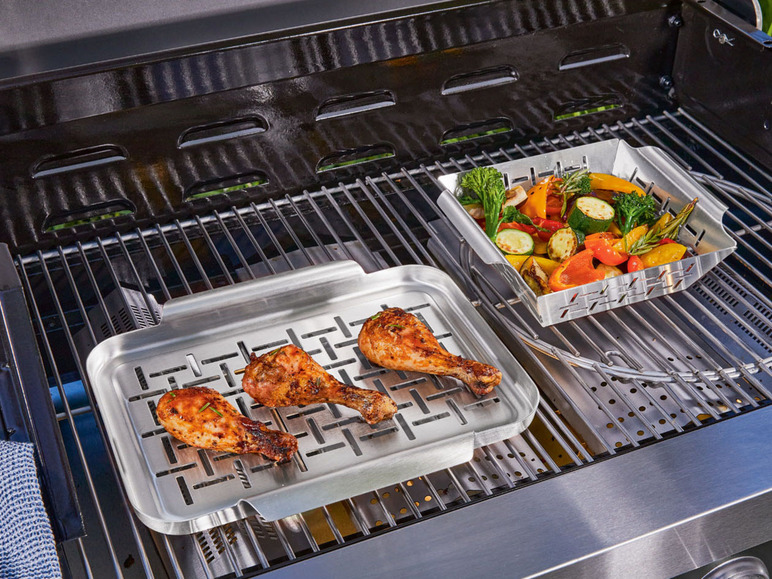 Aller en mode plein écran GRILLMEISTER Poêle ou plateaux pour grillade, inoxydable - Photo 3