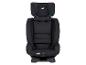 Siège auto noir pour enfant avec appui-tête réglable et accents verts