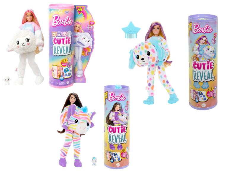 Barbie Cutie Reveal, bewegliche Elefanten-Accessoires, 10 Überraschungen, Haustier