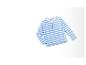Langarmig gestreept blauw shirt voor kinderen.
