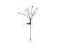 Lumière solaire de jardin avec six ampoules LED en forme de buisson, avec piquet.