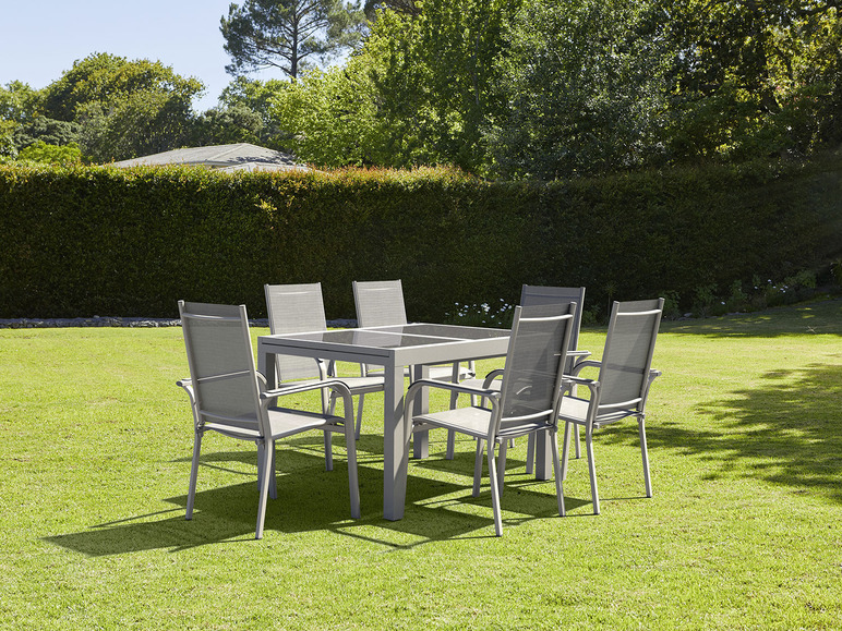 Aller en mode plein écran LIVARNO home Set de meubles de jardin en aluminium »Houston«, 7 pièces - Photo 2