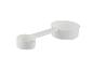 Cuillère doseuse double en plastique blanc