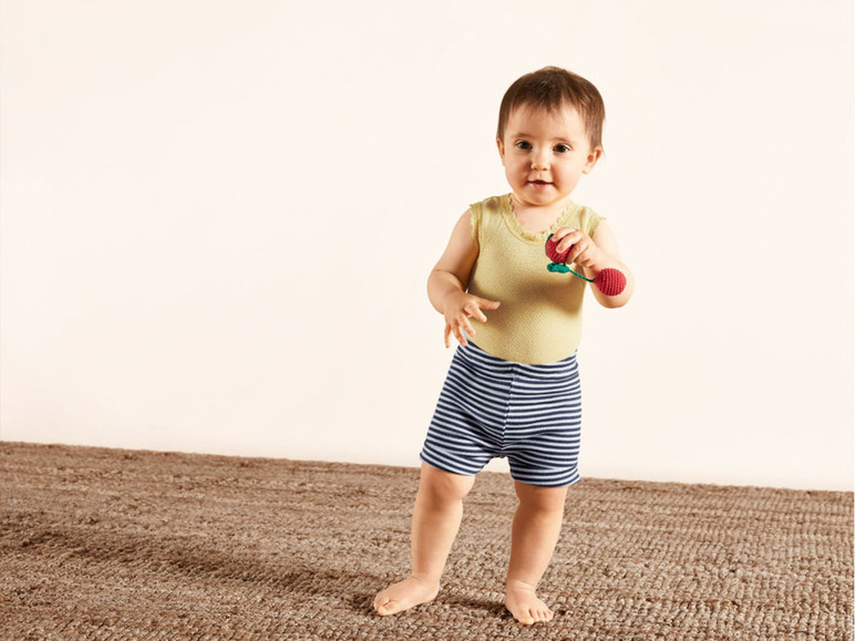 Aller en mode plein écran Set de 2 shorts bébé en un mélange de coton - Photo 12