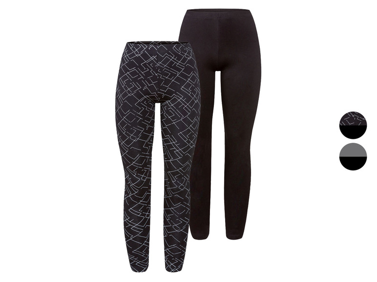 Ga naar volledige schermweergave: esmara® Set van 2 leggings van een katoenmix - afbeelding 1