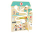 Jouet en bois hôpital avec ambulance et autres thèmes médicaux.
