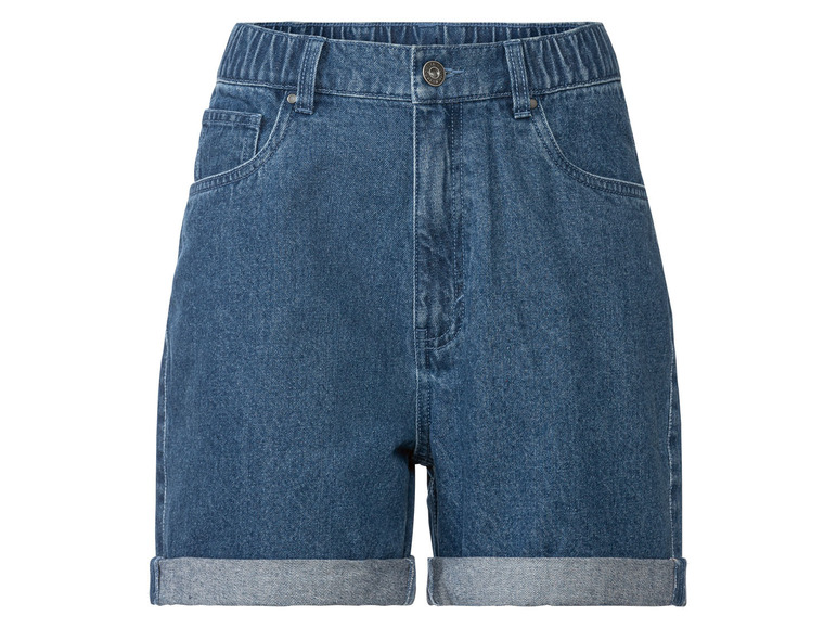 Ga naar volledige schermweergave: esmara® Katoenen jeansshort met elastische taille - afbeelding 3