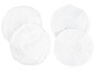 Deux jeux de tampons ronds, blancs et en peluche pour le polissage.