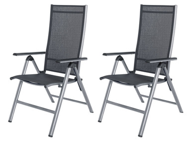 LIVARNO home Set van 2 aluminium klapstoelen »Houston«