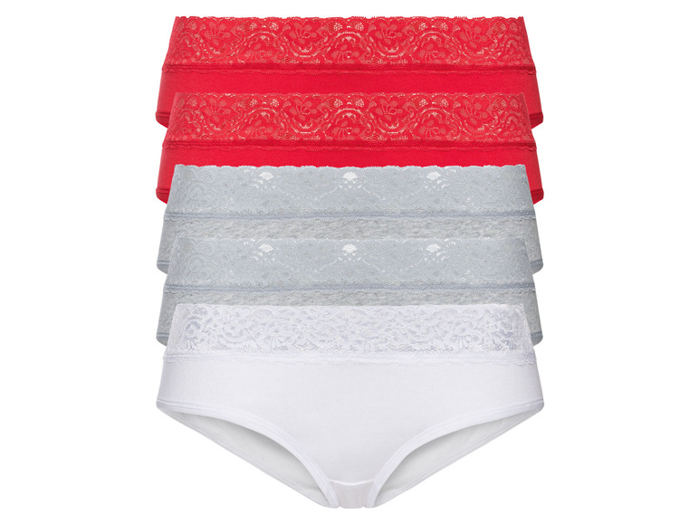 Aller en mode plein écran esmara® Set de 5 hipsters à dentelle en un mélange de coton - Photo 8