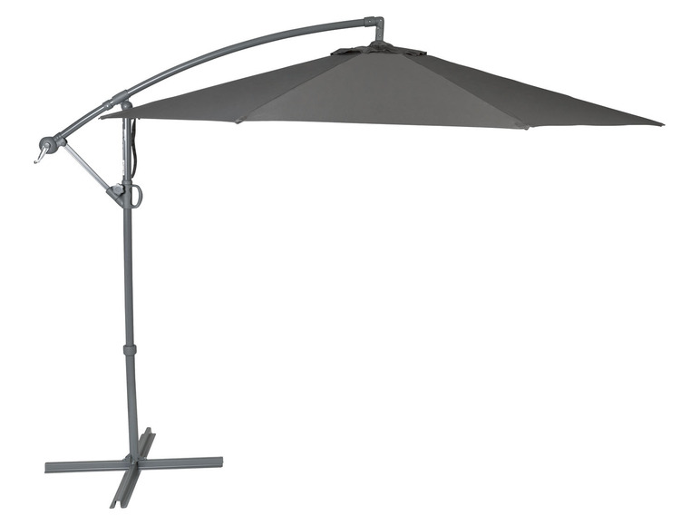Ga naar volledige schermweergave: LIVARNO home Zwevende parasol Ø 300 cm, handzwengel - afbeelding 1