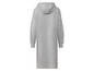 Grijze hoodiejurk met capuchon.