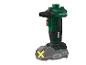 Een groene Parkside X20V Team accu-luchtcompressor.