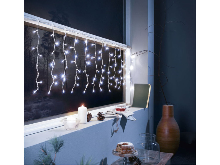 Aller en mode plein écran LIVARNO home Rideau lumineux à LED, 8 modes d'éclairage - Photo 8