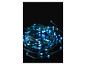 Guirlande lumineuse LED bleue enroulée sur fond noir