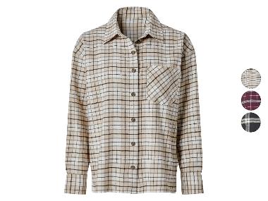 ESMARA® Chemise en flanelle oversize pour femmes